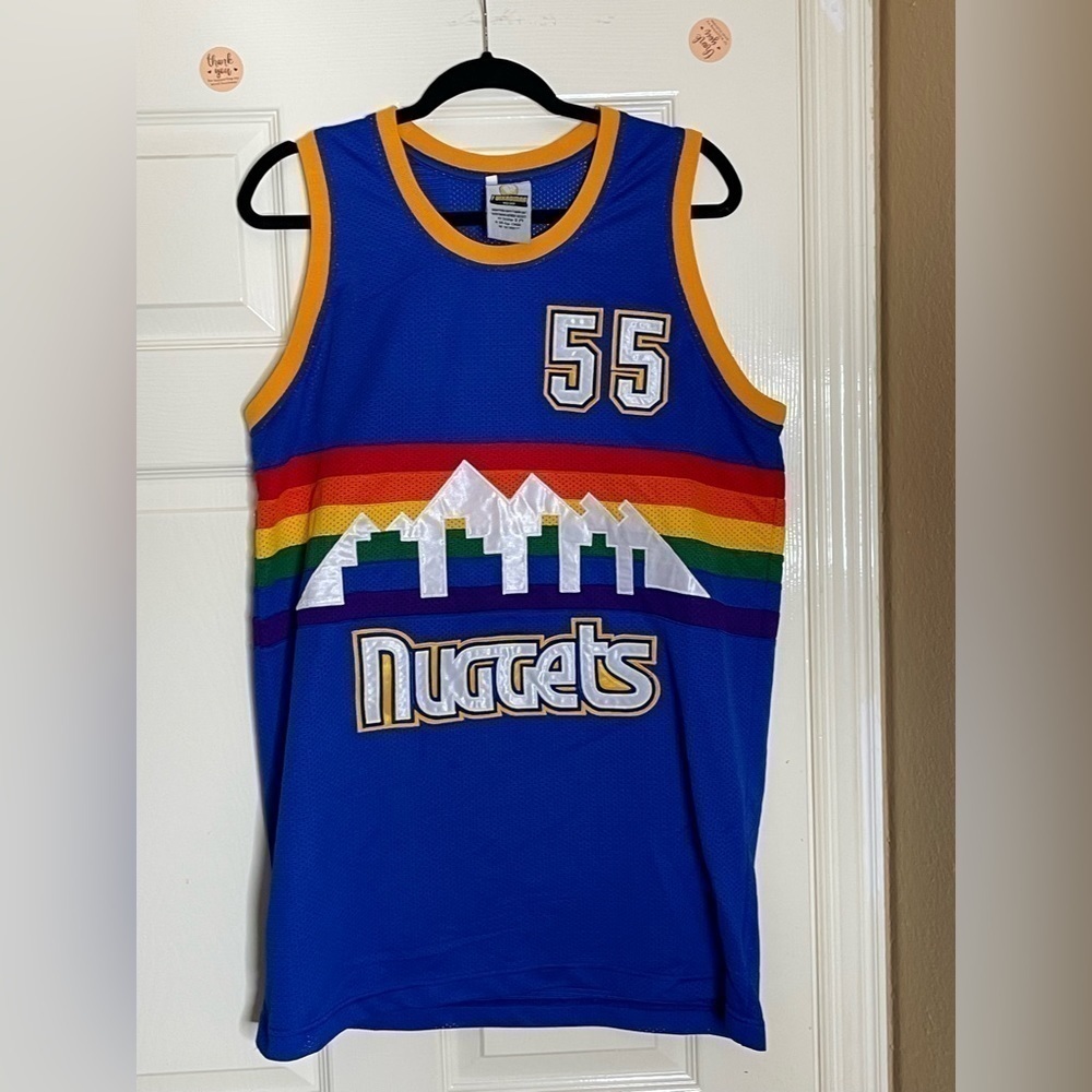 Dikembe Mutombo #55 Denver Nuggets 1991-92 Throwback  Jersey Large‌‌‌‌‌‌ - Picture 5 of 7